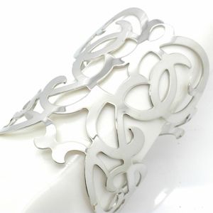 Silver Plated Cuff Bracelet Cut out